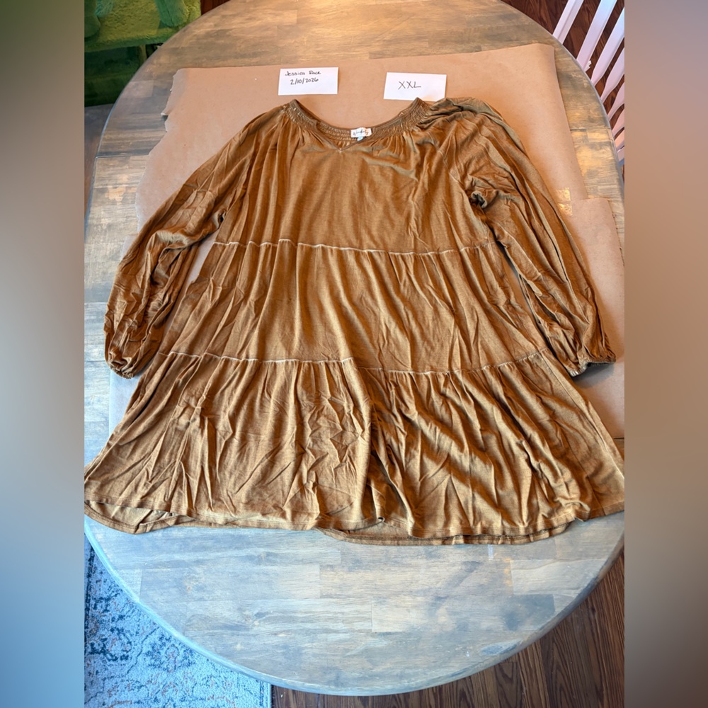 Women's Long Sleeve Dress in Brown